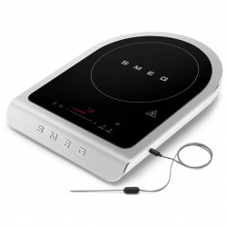 Plită cu inducție portabilă Smeg PIC01WHMEU, 2100 W, sticlă ceramică, alb mat