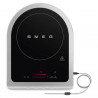 Plită cu inducție portabilă Smeg PIC01WHMEU, 2100 W, sticlă ceramică, alb mat