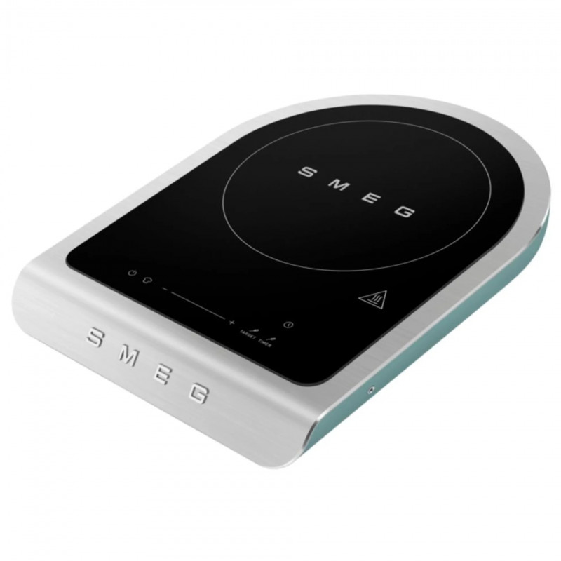 Plită cu inducție portabilă Smeg PIC01EGMEU, 2100 W, sticlă ceramică, verde smarald