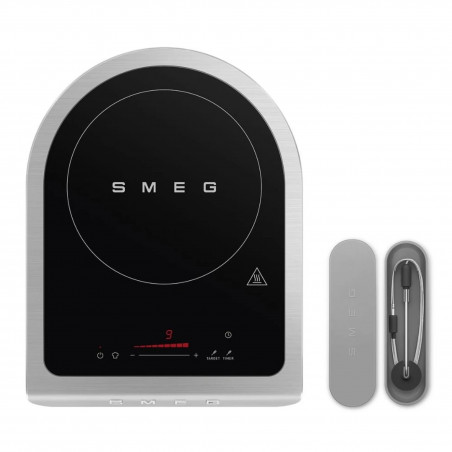 Plită cu inducție portabilă Smeg PIC01EGMEU, 2100 W, sticlă ceramică, verde smarald