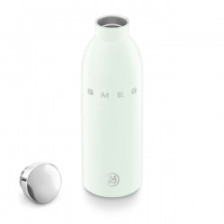 Sticlă termică SMEG Clima 50's Style WBF01PG, 500 ml, închidere ermetică, cu pereți dubli, oțel inoxidabil 18/8, verde