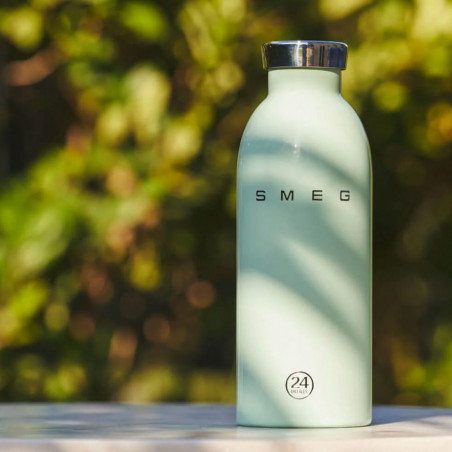 Sticlă termică SMEG Clima 50's Style WBF01PG, 500 ml, închidere ermetică, cu pereți dubli, oțel inoxidabil 18/8, verde