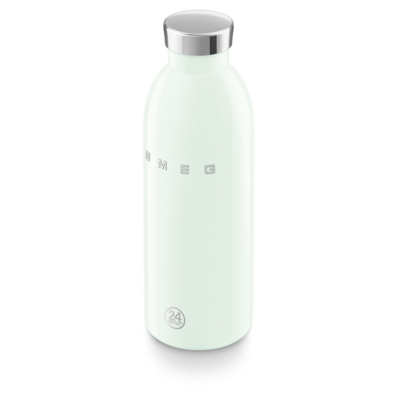 Sticlă termică SMEG Clima 50's Style WBF01PG, 500 ml, închidere ermetică, cu pereți dubli, oțel inoxidabil 18/8, verde