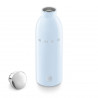 Sticlă termică SMEG Clima 50's Style WBF01PB, 500 ml, închidere ermetică, cu pereți dubli, oțel inoxidabil 18/8, albastră