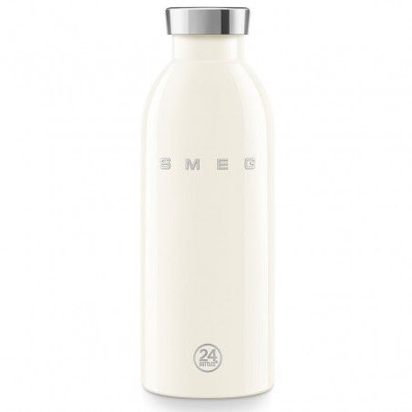 Sticlă termică SMEG Clima 50's Style WBF01CR, 500 ml, închidere ermetică, cu pereți dubli, oțel inoxidabil 18/8, crem