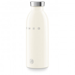 Sticlă termică SMEG Clima 50's Style WBF01CR, 500 ml, închidere ermetică, cu pereți dubli, oțel inoxidabil 18/8, crem