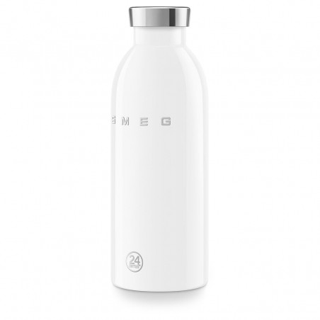Sticlă termică SMEG Clima 50's Style WBF01WH, 500 ml, închidere ermetică, cu pereți dubli, oțel inoxidabil 18/8, alb