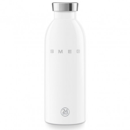 Sticlă termică SMEG Clima 50's Style WBF01WH, 500 ml, închidere ermetică, cu pereți dubli, oțel inoxidabil 18/8, alb