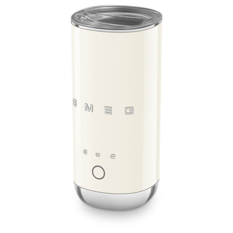 Aparat pentru spumarea laptelui Smeg MFF02CREU în stilul anilor '50, 500 W, 60 ml, crem
