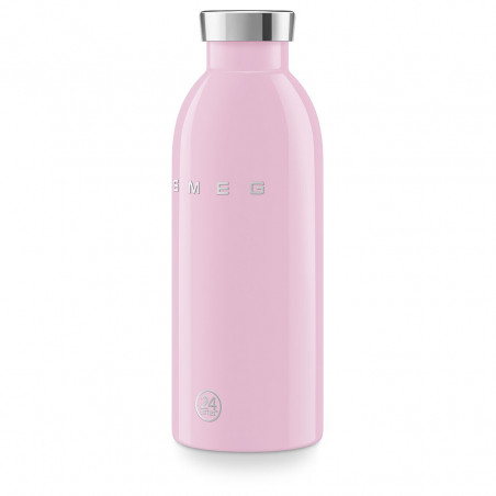 Sticlă termică SMEG Clima 50's Style WBF01PK, 500 ml, închidere ermetică, cu pereți dubli, oțel inoxidabil 18/8, roz