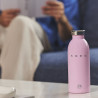 Sticlă termică SMEG Clima 50's Style WBF01PK, 500 ml, închidere ermetică, cu pereți dubli, oțel inoxidabil 18/8, roz