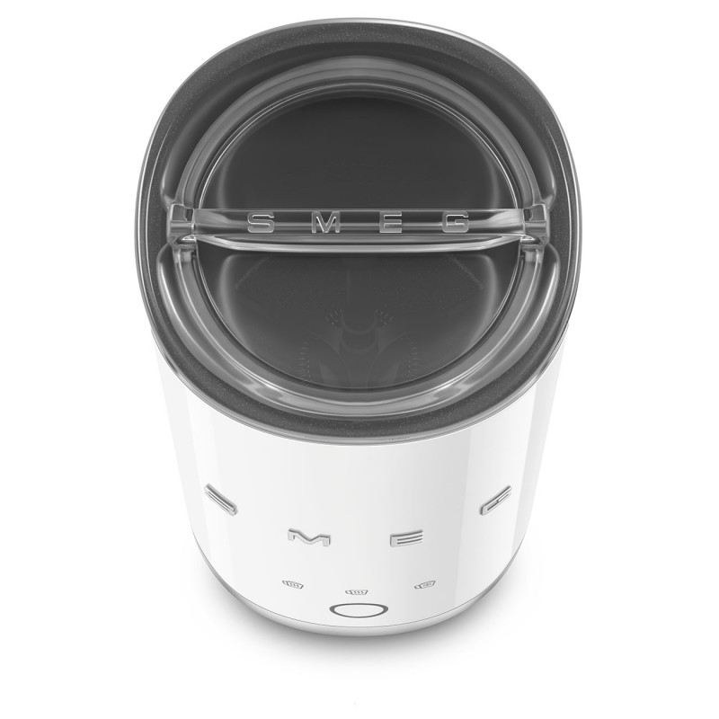 Aparat pentru spumarea laptelui Smeg MFF02CREU în stilul anilor '50, 500 W, 60 ml, alb