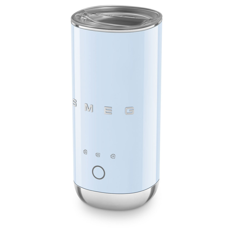 Aparat pentru spumarea laptelui Smeg MFF02PBEU 50's Style, 500 W, 60 ml, albastru pastel