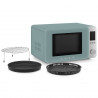 Cuptor cu microunde combinat cu aer cald SMEG Collezione MOC02EGMEU, 900 W, 27 l, 25 de programe, închidere lină, setări personalizate, verde