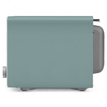 Cuptor cu microunde combinat cu aer cald SMEG Collezione MOC02EGMEU, 900 W, 27 l, 25 de programe, închidere lină, setări personalizate, verde