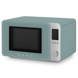 Cuptor cu microunde combinat cu aer cald SMEG Collezione MOC02EGMEU, 900 W, 27 l, 25 de programe, închidere lină, setări personalizate, verde