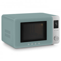 Cuptor cu microunde combinat cu aer cald SMEG Collezione MOC02EGMEU, 900 W, 27 l, 25 de programe, închidere lină, setări personalizate, verde