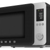 Cuptor cu microunde combinat cu aer cald SMEG Collezione MOC02BLMEU, 900 W, 27 l, 25 de programe, închidere lină, setări personalizate, negru mat