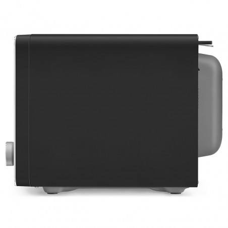 Cuptor cu microunde combinat cu aer cald SMEG Collezione MOC02BLMEU, 900 W, 27 l, 25 de programe, închidere lină, setări personalizate, negru mat