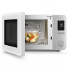 Cuptor cu microunde combinat cu aer cald SMEG Collezione MOC02WHMEU, 900 W, 27 l, 25 de programe, închidere lină, setări personalizate, alb mat
