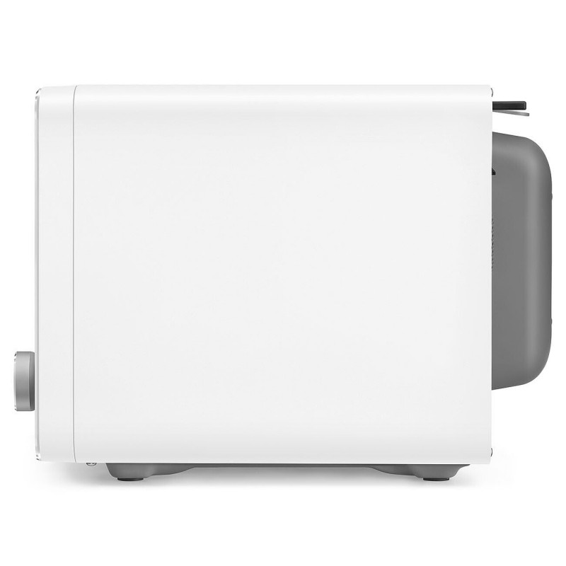 Cuptor cu microunde combinat cu aer cald SMEG Collezione MOC02WHMEU, 900 W, 27 l, 25 de programe, închidere lină, setări personalizate, alb mat