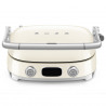 Grătar multifuncțional SMEG 50's Style MGF01CREU, 2100 W, 60-230 °C, 3 programe, acoperire ceramică, tavă de scurgere, semnal sonor, cronometru, culoare crem