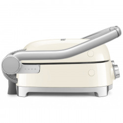 Grătar multifuncțional SMEG 50's Style MGF01CREU, 2100 W, 60-230 °C, 3 programe, acoperire ceramică, tavă de scurgere, semnal sonor, cronometru, culoare crem