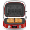 Grătar multifuncțional SMEG 50's Style MGF01RDEU, 2100 W, 60-230 °C, 3 programe, acoperire ceramică, tavă de scurgere, semnal sonor, cronometru, roșu