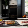Grătar multifuncțional SMEG 50's Style MGF01RDEU, 2100 W, 60-230 °C, 3 programe, acoperire ceramică, tavă de scurgere, semnal sonor, cronometru, roșu