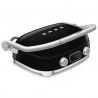 Grătar electric Smeg MGF01BLEU, 2000 W, 60–230 °C, afișaj LCD, 4 accesorii detașabile, cronometru de 60 minute, negru