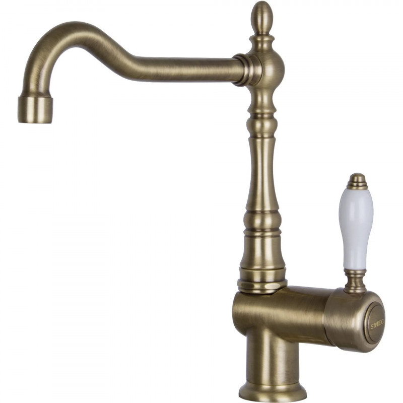 Baterie sanitara de bucatarie SMEG Coloniale MIR6O-2, 5 bar, Comanda simpla, Pipa rotativa la 360°, Aerator, Alama