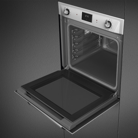 Cuptor incorporabil Smeg SOP6900TX, 3000 W, 68 l, Clasa A, 9 functii si 5 niveluri de gatit, Autocuratare, Timer, 30-280°C, Otel inoxidabil