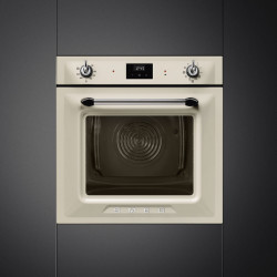 Cuptor incorporabil Smeg SOP6900TP, 3000 W, 68 l, Clasa A, 9 functii si 5 niveluri de gatit, Autocuratare, Timer, 30–280°C, Crem