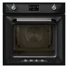 Cuptor incorporabil Smeg SOP6902S2PN, 3000 W, 68 l, Clasa A++, 12 functii si 5 niveluri de gatit, Gatit cu abur combinat, Autocuratare, Timer, 30-280 °C, Negru