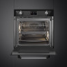Cuptor incorporabil Smeg SOP6902S2PN, 3000 W, 68 l, Clasa A++, 12 functii si 5 niveluri de gatit, Gatit cu abur combinat, Autocuratare, Timer, 30-280 °C, Negru