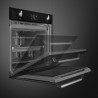 Cuptor incorporabil Smeg SOP6902S2PN, 3000 W, 68 l, Clasa A++, 12 functii si 5 niveluri de gatit, Gatit cu abur combinat, Autocuratare, Timer, 30-280 °C, Negru