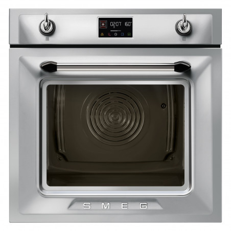 Cuptor incorporabil Smeg SOP6902S2PX, 3000 W, 68 l, Clasa A++, 12 functii si 5 niveluri de gatit, Gatit cu abur combinat, Autocuratare, Timer, 30-280°C, Otel inoxidabil