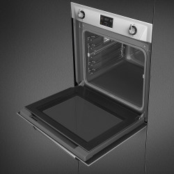 Cuptor incorporabil Smeg SOP6902S2PX, 3000 W, 68 l, Clasa A++, 12 functii si 5 niveluri de gatit, Gatit cu abur combinat, Autocuratare, Timer, 30-280°C, Otel inoxidabil