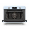 Mini-cuptor cu functie combinata pentru gatit cu abur Smeg COF01PBEU, 1800 W, 10 functii, Ecran LCD, 40-230°C, Albastru pastel
