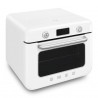 Mini-cuptor cu functie combinata de gatit cu abur Smeg COF01WHEU, 1800 W, 10 functii, Ecran LCD, 40-230°C, Alb