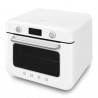 Mini-cuptor cu functie combinata de gatit cu abur Smeg COF01WHEU, 1800 W, 10 functii, Ecran LCD, 40-230°C, Alb
