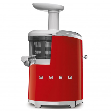 Storcător de fructe Smeg SJF01RDEU, 150 W, 500 ml, rotație inversă, recipient pentru resturi de 1,6 l, roșu