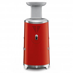 Storcător de fructe Smeg SJF01RDEU, 150 W, 500 ml, rotație inversă, recipient pentru resturi de 1,6 l, roșu