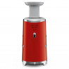 Storcător de fructe Smeg SJF01RDEU, 150 W, 500 ml, rotație inversă, recipient pentru resturi de 1,6 l, roșu