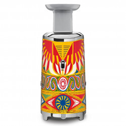 Storcător de fructe Smeg Dolce & Gabbana SJF01DGEU, 150 W, 500 ml, rotație inversă, recipient pentru resturi de 1,6 l, multicolor