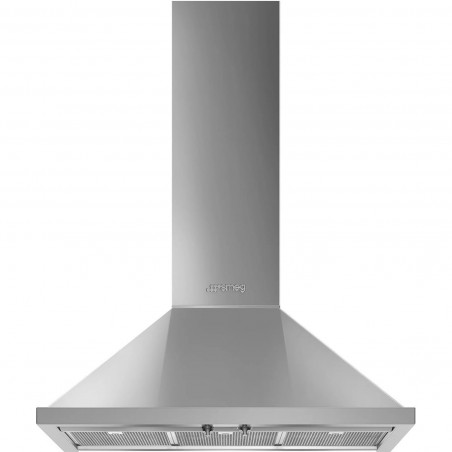 Hota decorativa SMEG Portofino KPF9X, 275 W, A+, 781 m³/h, 3 viteze, 3 filtre, Clapa reverse, LED, Otel inoxidabil