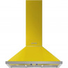 Hota decorativa SMEG Portofino KPF9YW, 275 W, A+, 781 m³/h, 3 viteze, 3 filtre, Supapa, Otel inoxidabil, LED, Galben