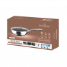 Tigaie wok cu capac Swiss Haus SH-ZGW28, 28 x 9 cm, 4 l, Acoperire ceramica Sapphire, Cuptor pana la 260°C, Inductie, Argintiu