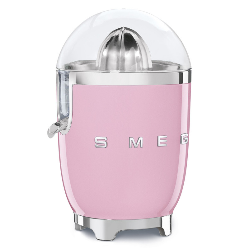 Storcător electric de citrice Smeg CJF11PKEU, 70 W, sistem anti-picurare, bază antiderapantă, roz