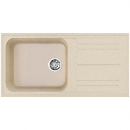 Chiuvetă de bucătărie Smeg LZ150AV2, 100 cm, material rezistent la zgârieturi, ușor de curățat, bej
